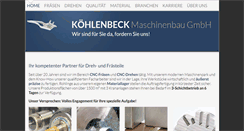 Desktop Screenshot of koehlenbeck.com